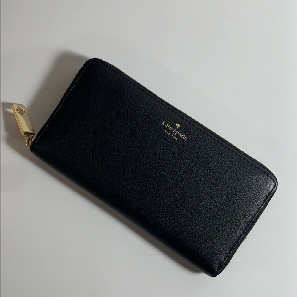 Kate Space Slim Leather Continental Wallet